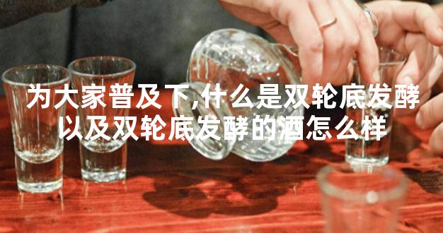 为大家普及下,什么是双轮底发酵以及双轮底发酵的酒怎么样