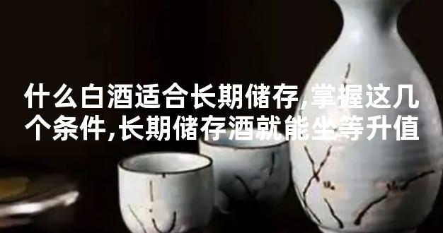 什么白酒适合长期储存,掌握这几个条件,长期储存酒就能坐等升值