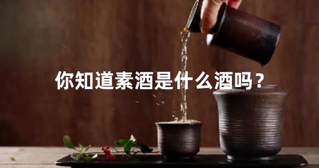 你知道素酒是什么酒吗？