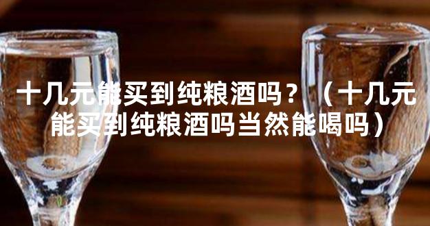 十几元能买到纯粮酒吗？（十几元能买到纯粮酒吗当然能喝吗）