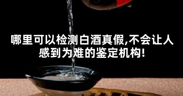 哪里可以检测白酒真假,不会让人感到为难的鉴定机构!