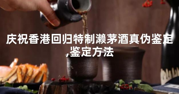 庆祝香港回归特制濑茅酒真伪鉴定,鉴定方法