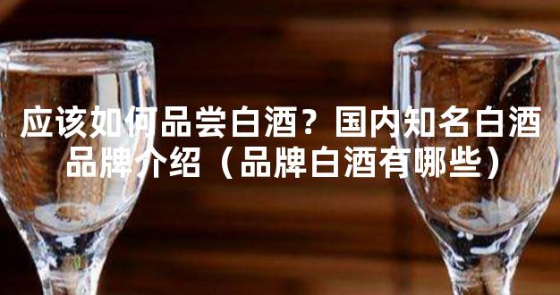 应该如何品尝白酒？国内知名白酒品牌介绍（品牌白酒有哪些）