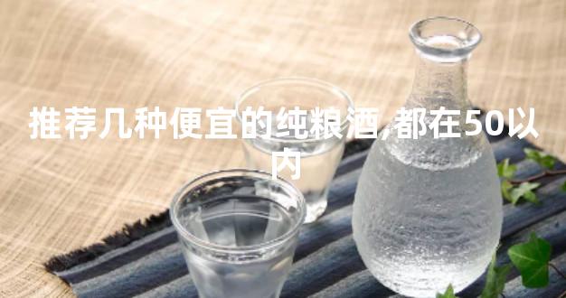 推荐几种便宜的纯粮酒,都在50以内