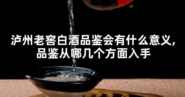 泸州老窖白酒品鉴会有什么意义,品鉴从哪几个方面入手