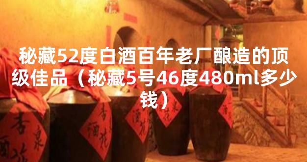 秘藏52度白酒百年老厂酿造的顶级佳品（秘藏5号46度480ml多少钱）