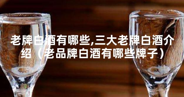 老牌白酒有哪些,三大老牌白酒介绍（老品牌白酒有哪些牌子）