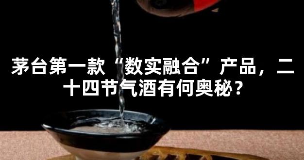 茅台第一款“数实融合”产品，二十四节气酒有何奥秘？