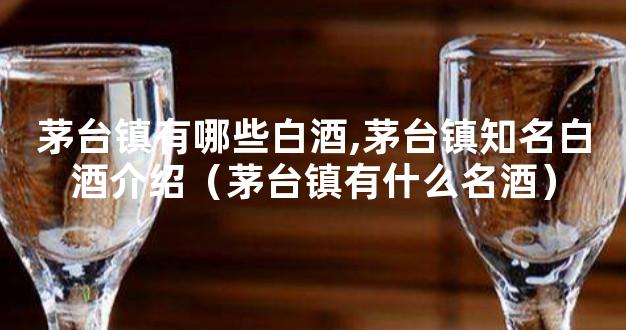 茅台镇有哪些白酒,茅台镇知名白酒介绍（茅台镇有什么名酒）