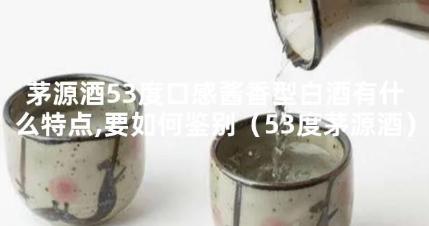 茅源酒53度口感酱香型白酒有什么特点,要如何鉴别（53度茅源酒）