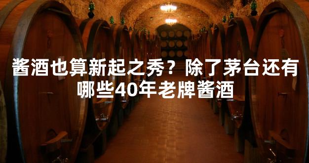 酱酒也算新起之秀？除了茅台还有哪些40年老牌酱酒