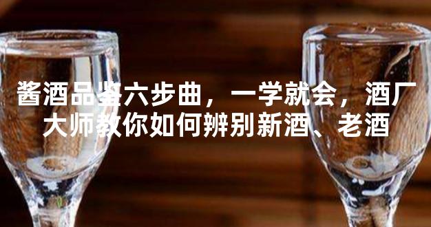 酱酒品鉴六步曲，一学就会，酒厂大师教你如何辨别新酒、老酒