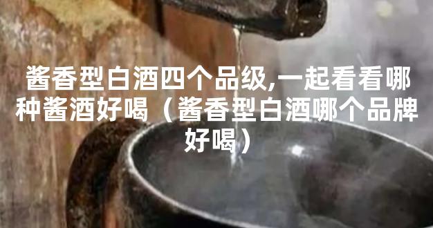 酱香型白酒四个品级,一起看看哪种酱酒好喝（酱香型白酒哪个品牌好喝）