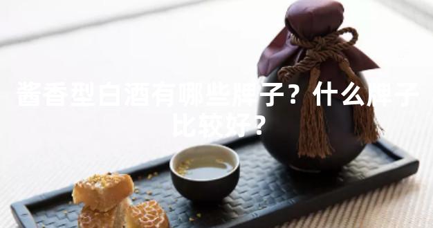 酱香型白酒有哪些牌子？什么牌子比较好？