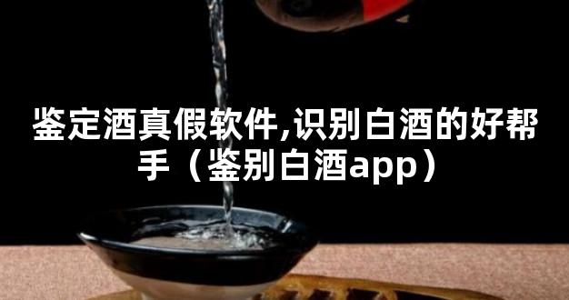 鉴定酒真假软件,识别白酒的好帮手（鉴别白酒app）